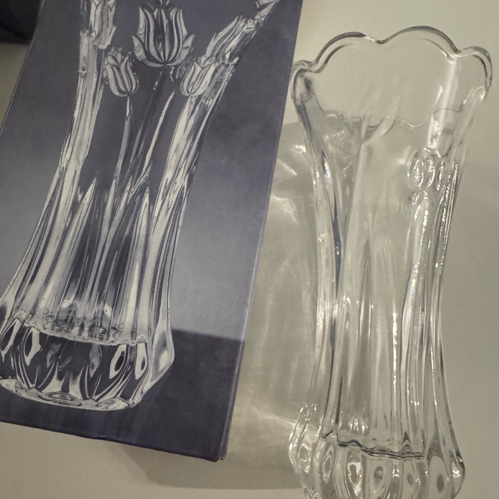 Elegant Clear Glass Vase